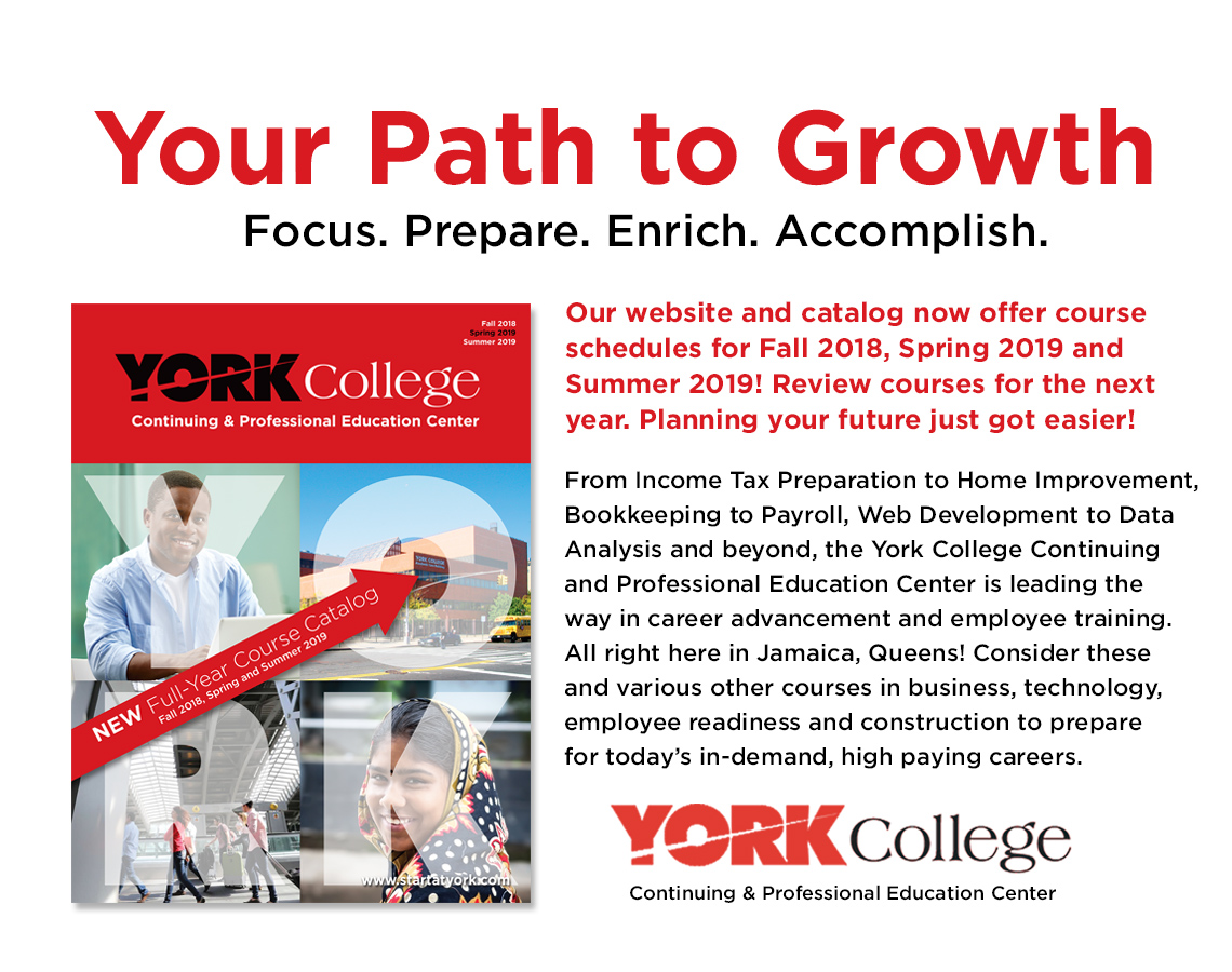 york college continuing education courses